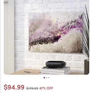 Purple Abstract Canvas Art